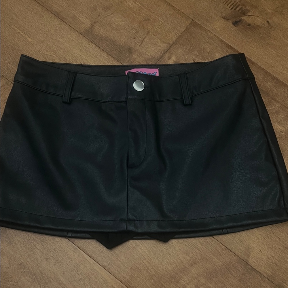 Edikted faux leather skirt